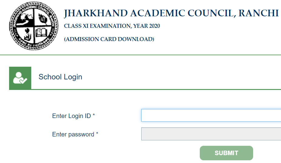 JAC Class 11 Admission Card 2020 Download